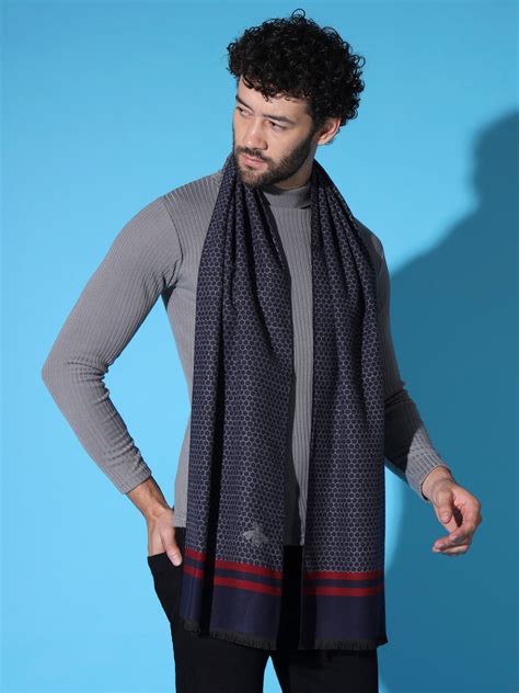 Blue Muffler, wool mufflers, scarf for men winter, woolen muffler – modarta