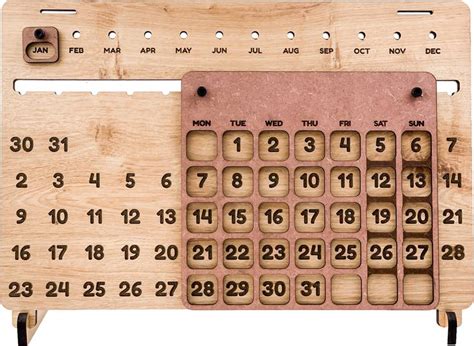Galliard Wooden Perpetual Calendar Perpetual Table Calendar Price in ...