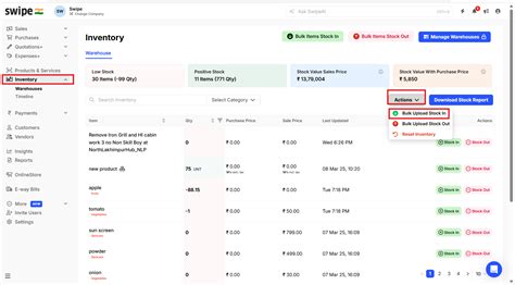 How to Bulk Upload Stock in the products with variant in inventory ...