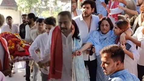 Tunisha Sharma's last rites performed, family and friends bid final ...
