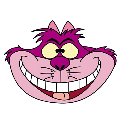 Alice in wonderland Cheshire Cat Smiling Logo PNG (Transparent) SVG AI ...