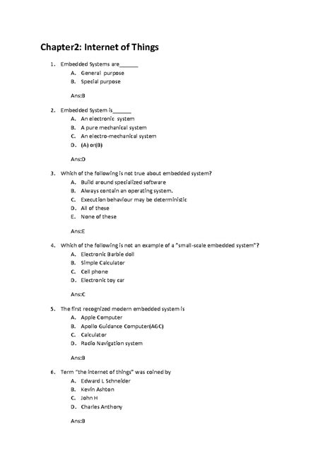 Chapter 2 ETI - Chapter2: Internet of Things Embedded Systems are ...