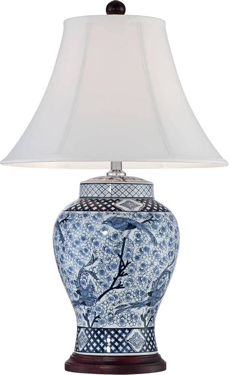 Buy Shonna Asian Chinese Ginger Jar Table Lamp 27 Tall Porcelain Blue ...