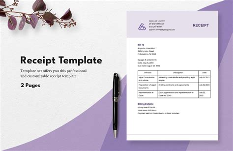 Free Editable Receipt Templates in PSD to Download