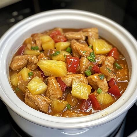 Slow Cooker Pineapple Chicken