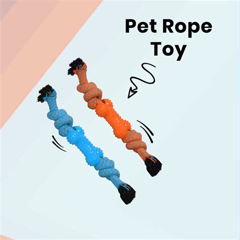 Basil Chew Rope & Bone Dog Toy (Orange) – TailyAffairs