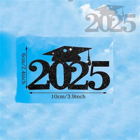 Afstudeer Glitter Tags 2025 Afstudeer Decoratie - Glitter Uitsparing ...