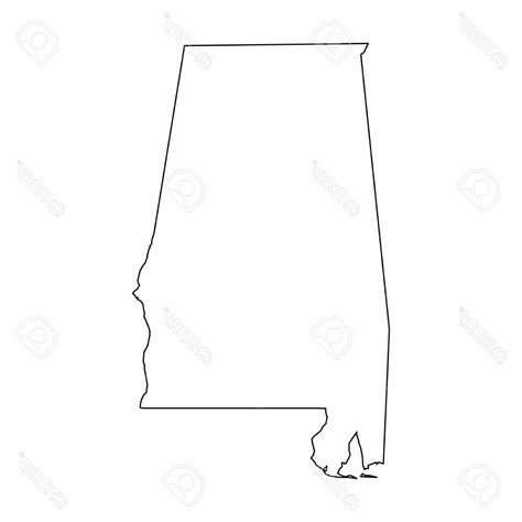Alabama State Outline Vector at Vectorified.com | Collection of Alabama ...