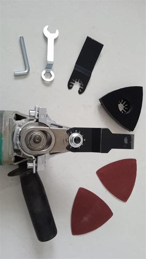 Hetkrishi Oscillating Multi Tool Attachment For Angle Grinder with 5 pc ...