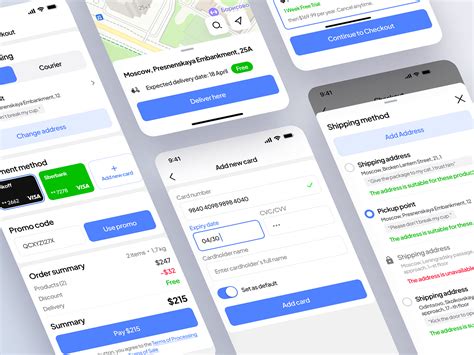Daily UI - #002 "Checkout" by Ivan Shaposhnikov on Dribbble