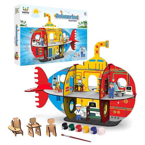 Webby DIY Submarine Wooden Playset - Where Every Smile Counts