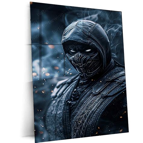 Noob Saibot – Full-Body Mortal Kombat Metal Poster by Mundex – TURTLEWINGS