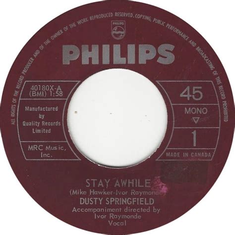 Image result for Dusty Springfield Stay Awhile