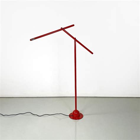 Italian modern red floor lamp Mira by Mario Arnaboldi for Programmaluce ...