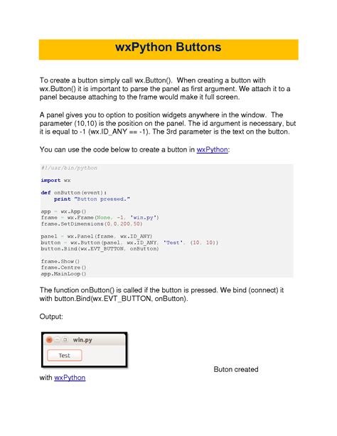 Image result for wxPython Button