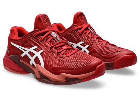 Asics Court FF 3 Novak Tennis Shoe | Cranberry/White – Achivr