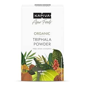 Kapiva Organic Triphala Powder 100g | Helps Relieve Constipation ...
