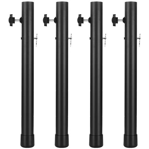 DIRBUY 4 Pack Table Leg Extenders - 4 Levels Adjustable Folding Table ...