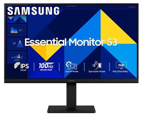 Samsung 27" (68.6 cm) S3 Flat Monitor|Super Slim Borderless Design|IPS ...