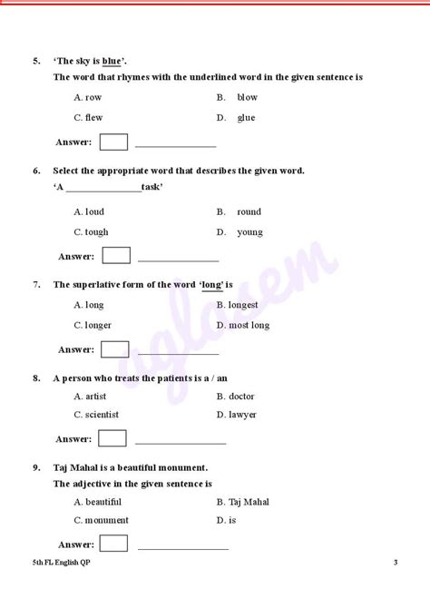 Rezultat imagine pentru Model Question Paper