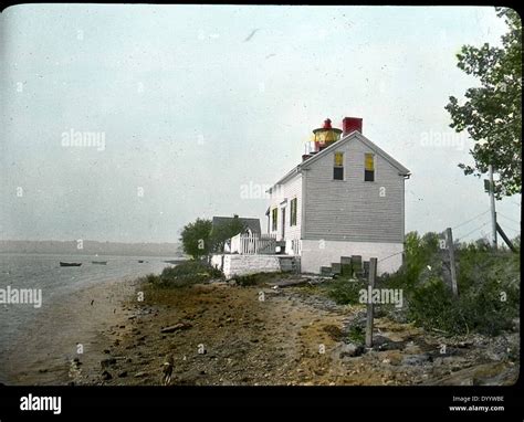 The Jones Point Lighthouse, located near Great Falls in Washington, D.C ...