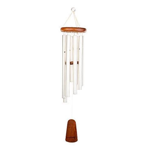 WindSong Chimes & Bells Tuned Wind Chimes with 8 Silver Pipes for ...