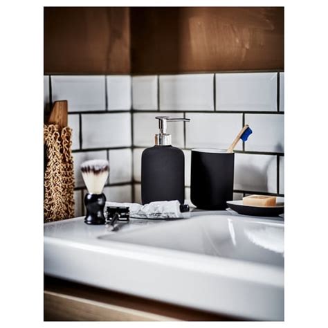 EKOLN soap dispenser, dark grey - IKEA