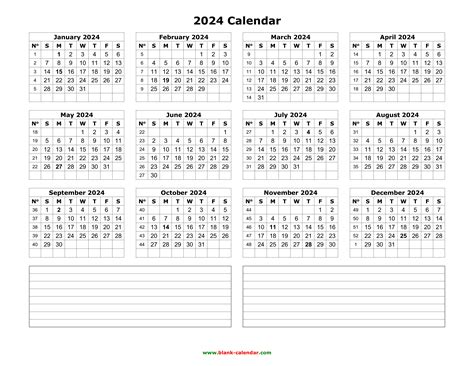 Printable Yearly 202 Calendar