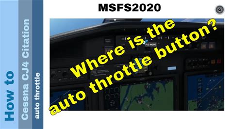 Image result for FS2020 CJ4 Autothrottle Setting