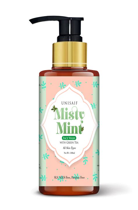Misty Mint Green Tea Organic Facewash (100ml) With Green Tea Extract ...