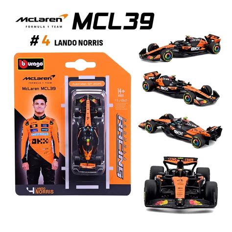 Bburago 1:64 McLaren MCL39 #4 Lando Norris | Official F1 Diecast Model ...