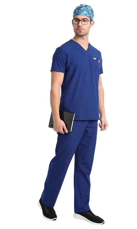 Hafnar Three-Pocket Scrub Top – Febris