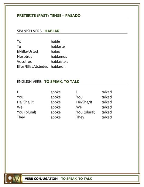 Starter Verbs - Past
