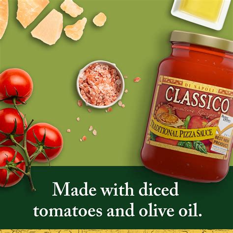 Classico Signature Recipes Traditional Pizza Sauce, 14 oz. Jar