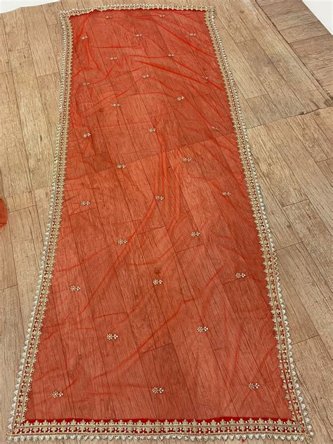 Red heavy embroidered silk lehenga choli - Shop lance