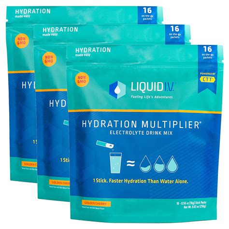 Buy Liquid I.V. Hydration Multiplier - Golden Cherry - Hydration Powder ...