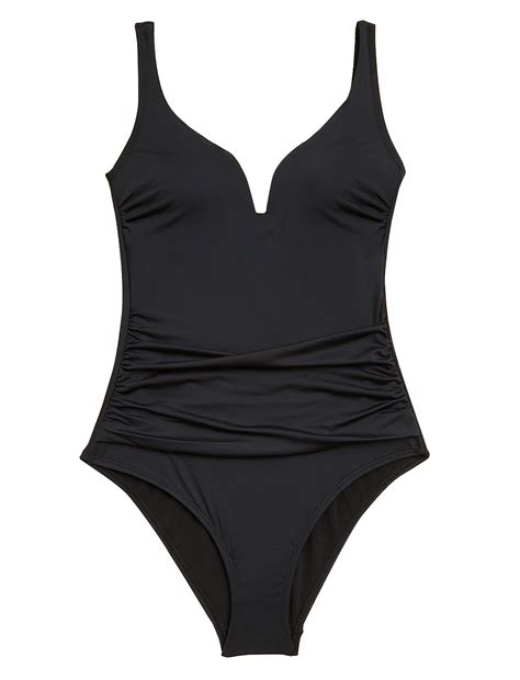 Buy Tummy Control Padded Plunge Swimsuit at Marks & Spencer