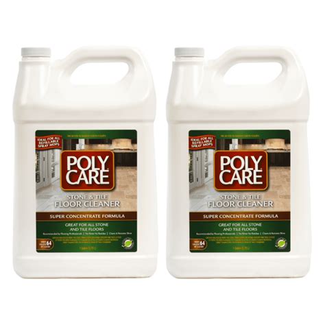 POLYCARE Stone & Tile Floor Cleaner Super Concentrate - 128 Fl Oz (2 ...