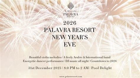 New Years Eve at Palavra Resort, Bahrain, Palavra Resort, Reef Island ...