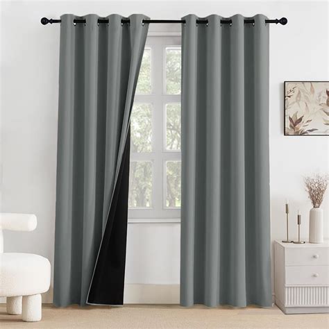 Buy HOMEMONDE 100% Complete Blackout Curtains 5 Feet Set of 2 - Faux ...