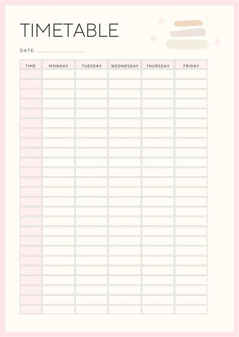 Image result for How to Make Timetable