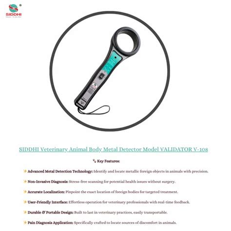 Veterinary Body Metal Detector - Animal Body Metal Detector ...