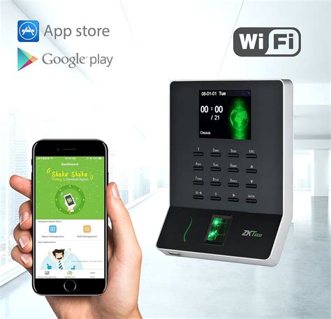 ZKTeco WL20 2.8" TFT Biometric Fingerprint Wireless Time Clock ...