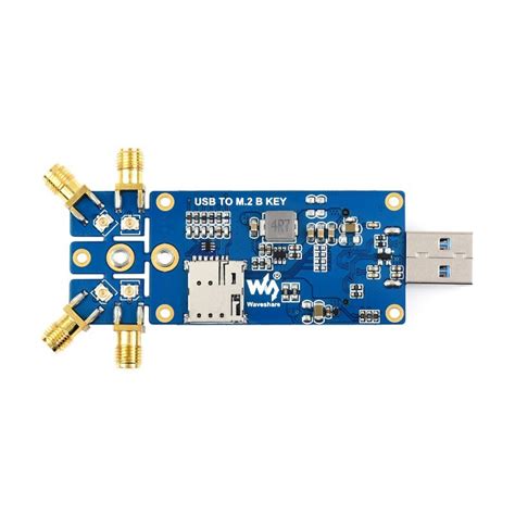 Waveshare 5G DONGLE Module, Quad Antennas, USB3.1 port M.2 Key B ...