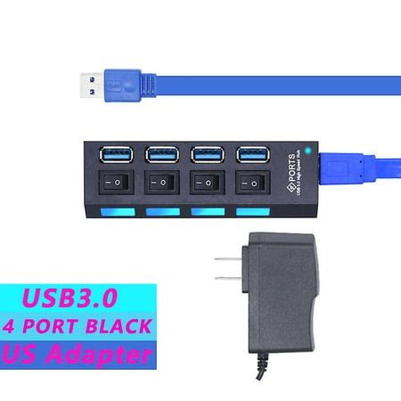Jinzhaolai Usb 3.0 Hub High Speed Hub 4/7 Ports Multiple 3.0 Hub Switch Usb 3 Hub Use Power ...