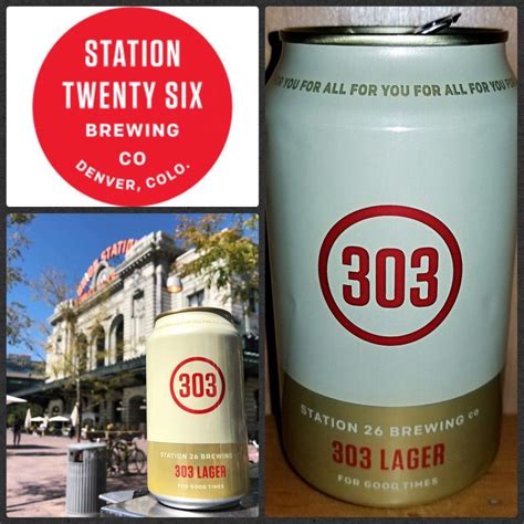 #1202 303 LAGER • Station 26 Brewing • Aurora, CO • | Craft beer, Lager ...