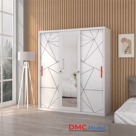 Jual Lemari 3 pintu 160 plat besi sliding lemari baju/ pakaian besi ...
