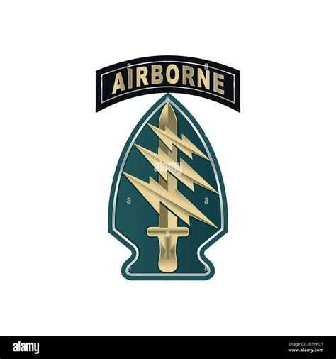 Emblem of US Army Special Forces groups Green Berets. De Oppresso Liber ...