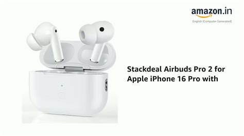 Watch Stackdeal Airbuds Pro 2 for Apple iPhone 16 Pro with on Amazon Live