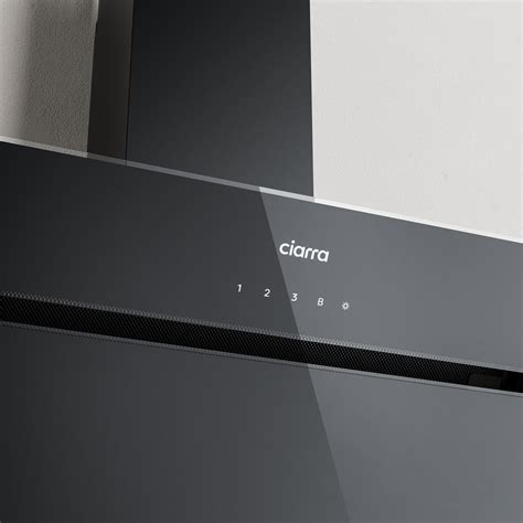 Hotte Aspirante en Verre 90cm Avec Commande Tactile Booster | Ciarra – CIARRA Appliances FR